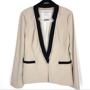 Anthropologie Cartonnier tan black blazer sz S